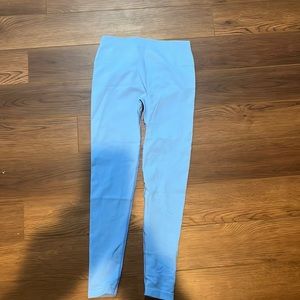 Blue butt scrunch leggings